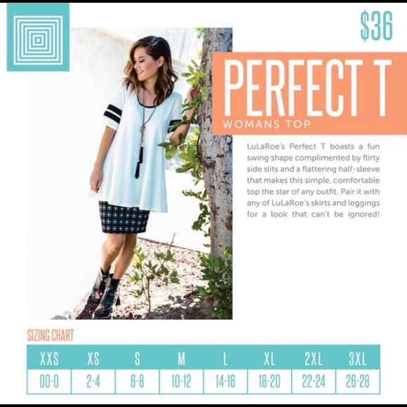 LuLaRoe Star Small Perfect T Scoop Hem - Picture 8 of 12